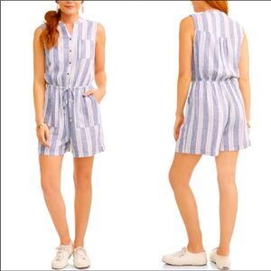 Kelly Renee LINEN & RAYON Pocket Shorts Romper